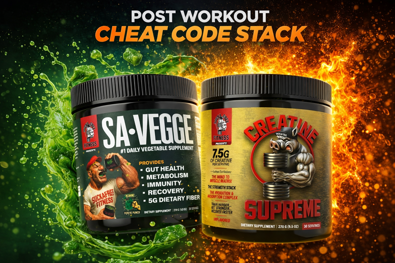 Post Workout Stack Creatine Supreme and Savegge
